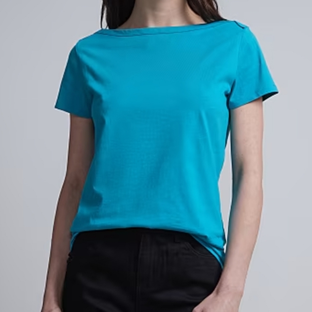 NWT NY&Co. Boatneck short sleeve basic T-shirt XL